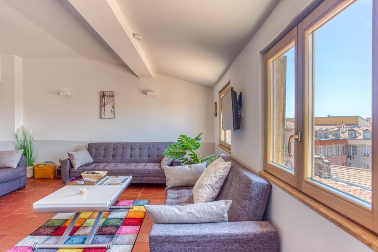 Le Gilly 6 - F3 Exceptionnel, Vue Mer, Moderne, Climatisation, Vieux-尼斯 外观 照片